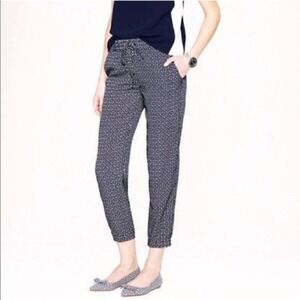 J. CREW Geo Print Drawstring Classy Lounge‎ Pants 0